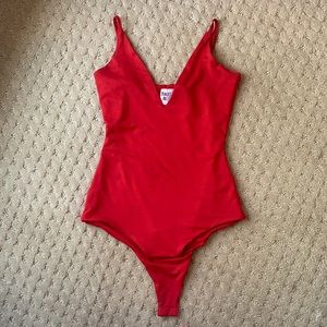 Red bodysuit